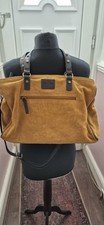 Rowallan Mustard Suede Leather Large Bag shoulder / cross body See Description
