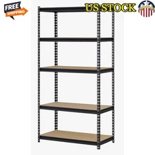 Adjustable Heavy Duty Steel Shelving Unit 5 Tier Storage Rack 4000 lbs Capacity