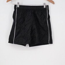DSG Boys Woven Soccer Shorts Black Checkerboard Medium 10-12 DAB12800 NEW