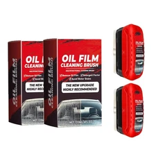 2pack Automotive Oil Film Cleaning Brush New Glass Coating for Windshield Gla...