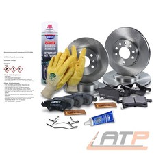 BREMSSCHEIBEN + BREMSBELÄGE BREMSKLÖTZE VORNE + HINTEN FÜR OPEL ASTRA G ZAFIRA A