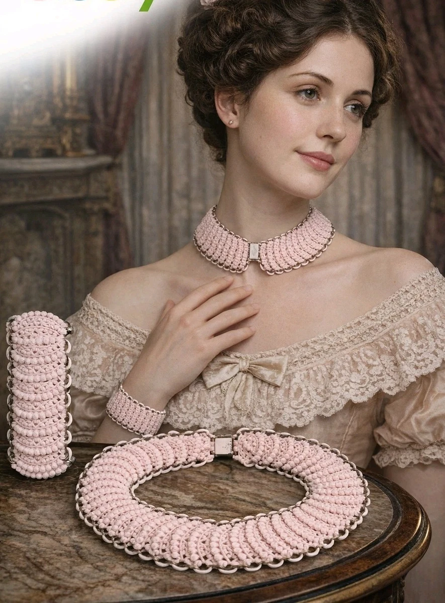 Vintage Celluloid Jewelry In Retro Costume Necklaces & Pendants
