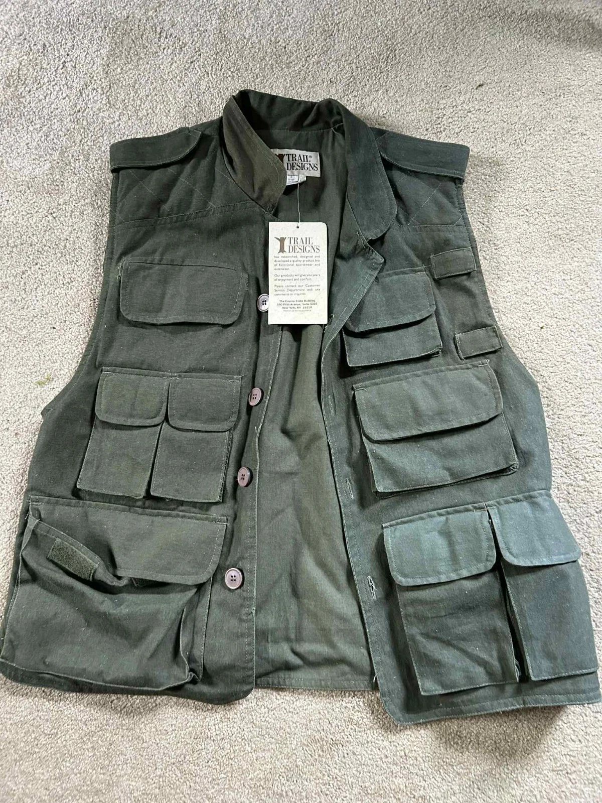 Trail Designs TV-727 Fly Fishing Fishing Hunting Vest Men’s S New W Tags
Opens in a new window or ta