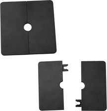 Wall Split Flange 12Mm/0.47"Diameter, ABS Square Self-Adhesive Escutcheon Plate,