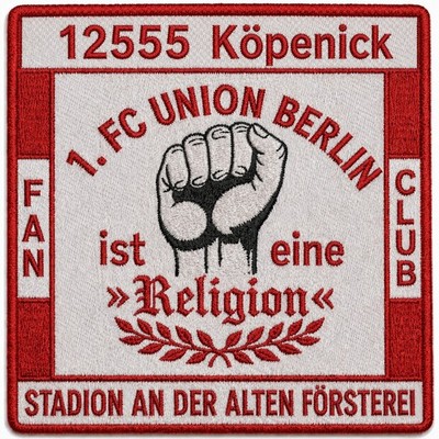 Aufnäher Patch Union Berlin Kutte Bundesliga Fußball
