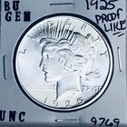 1925 P BU GEM PEACE SILVER DOLLAR UNC MS+++ U.S. MINT RARE COIN 9769