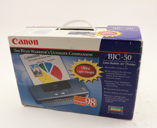 Stampante compatta vintage Canon BJC-50 a getto di bolle a colori