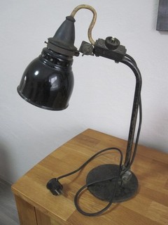 Alte Schreibtischlampe Lampe Tischlampe Antik RADA Werkstattlampe