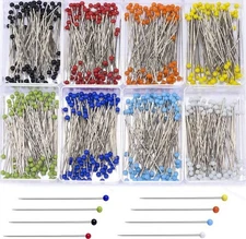 Sewing Pins 800 Pcs Straight Quilting Pins 1.6 In Glass Ball Head Pins