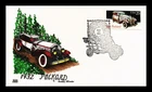 Dr Jim Stamps 1988 Classic Cars 1932 Packard FDC Glen Cachet Hand Painted