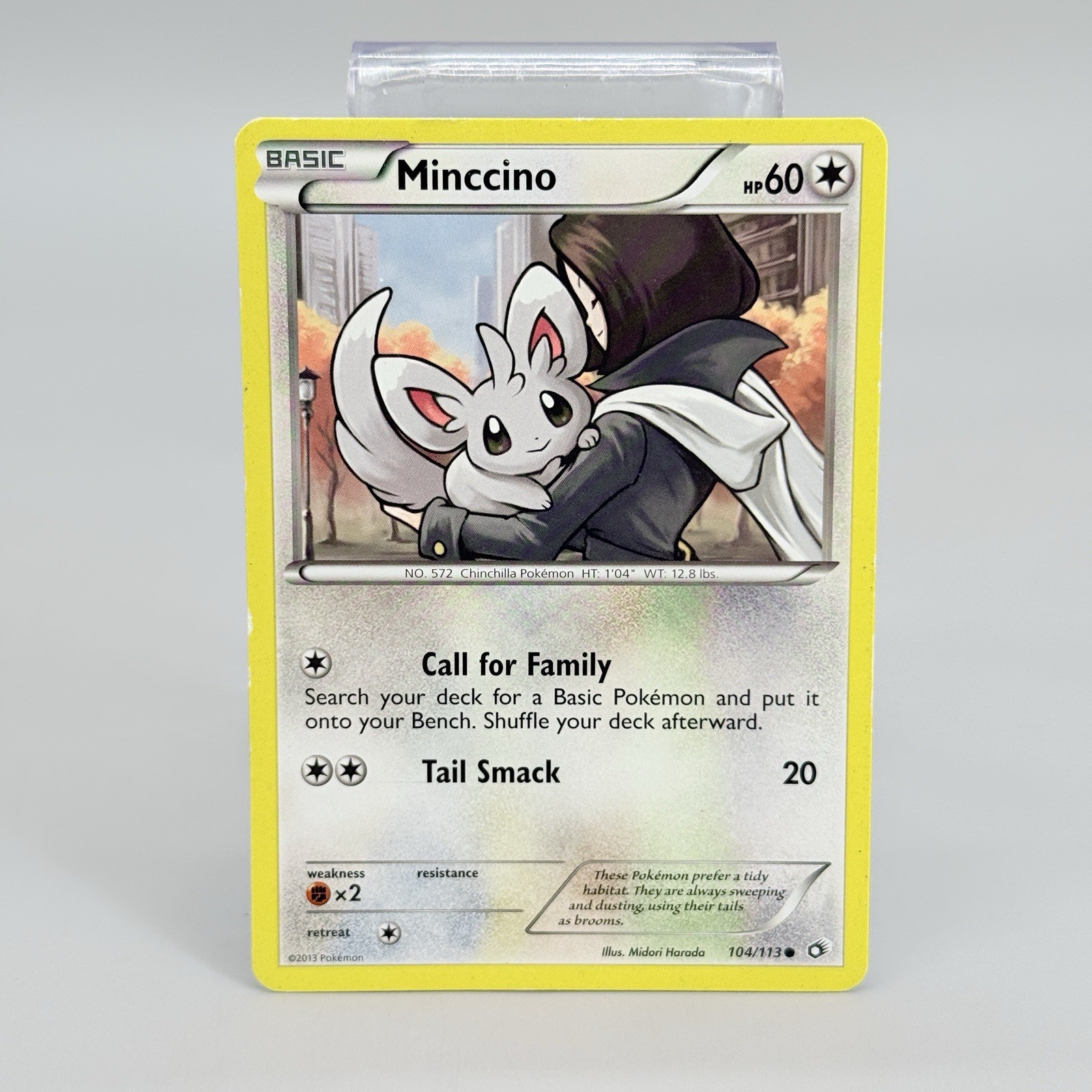 Pokemon Card Minccino 104/113 Legendary Treasures Regular Non Holo LP