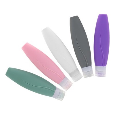 5Pcs Portable Silicone Refillable Travel Bottles Leakproof for Liquid Toiletries