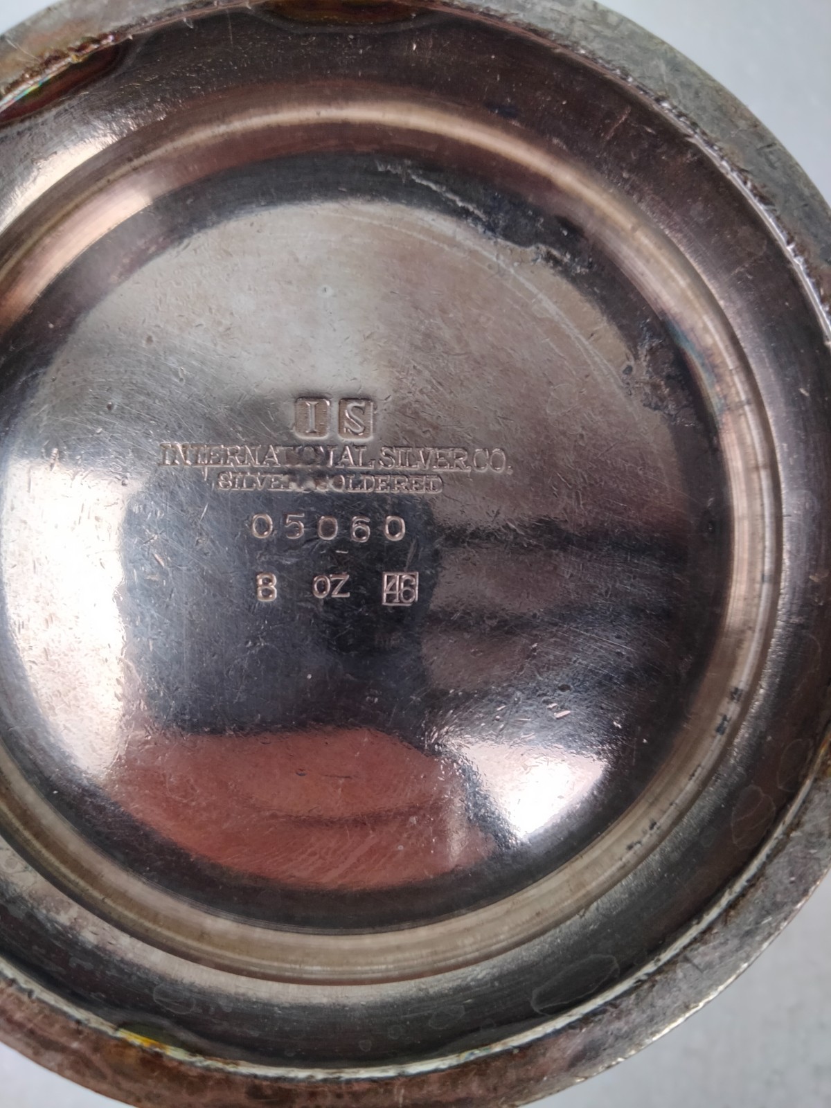 The Milwaukee Road Railroad Dining Car Sugar Bowl Soldered Silver Nice Condition