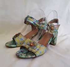 L'Artiste by Spring Step Vogeush Floral Heeled Sandals EU 39 US 8.5-9