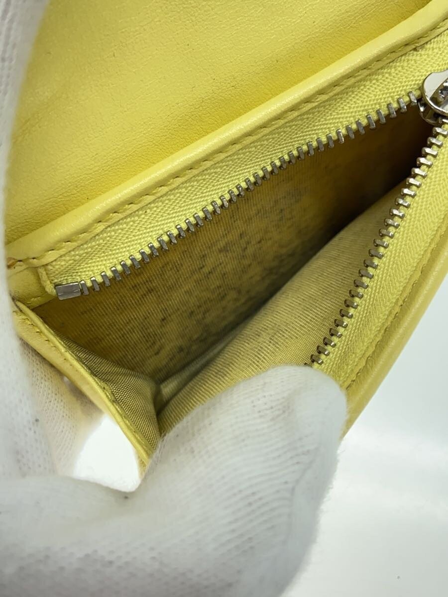 GUCCI Bifold wallet leather yellow women s 625693 chain missing From Japan thumbnail 5