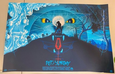 Mike Saputo PET SEMATARY Poster Mondo Print Stephen King Doubleday - Damaged