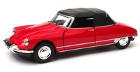 Welly Citroen Ds 19 Cabrio Verdeck Rot MaßStab 1:34 1:39 4,5 Zoll Diecast