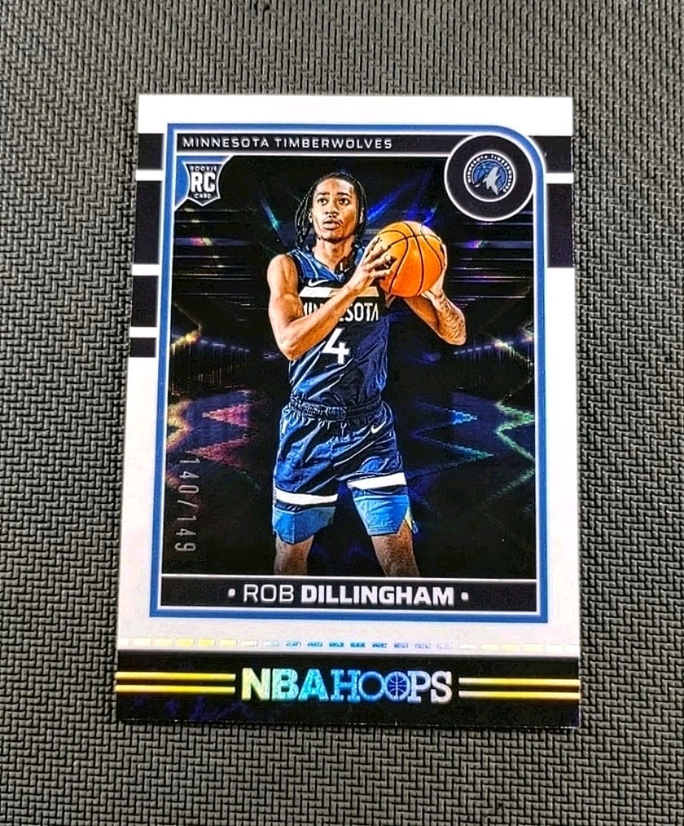 Rob Dillingham 2024-25 Panini NBA Hoops RC Rookie White Explosion /149 #238
