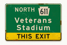 Aluminum Highway Sign Philadelphia Veterans S...