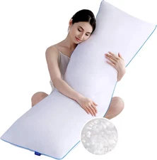 Memory Foam Body Pillow Insert - Full Body Pillow for Adults - Soft Large Long B