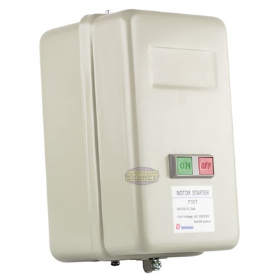 #ad #ad 5 HP Single Phase Magnetic Starter Motor Control 220 240 Volt Power Buttons $105.99