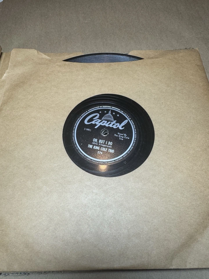 Nat King Cole Trio 78 RPM Lot Of 9 Records Rare Titles Foto 4 de 4