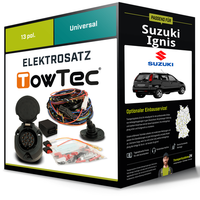 Elektrosatz 13-Pol Universell für Suzuki Ignis 09.2003-12.2007 NEU Towtec