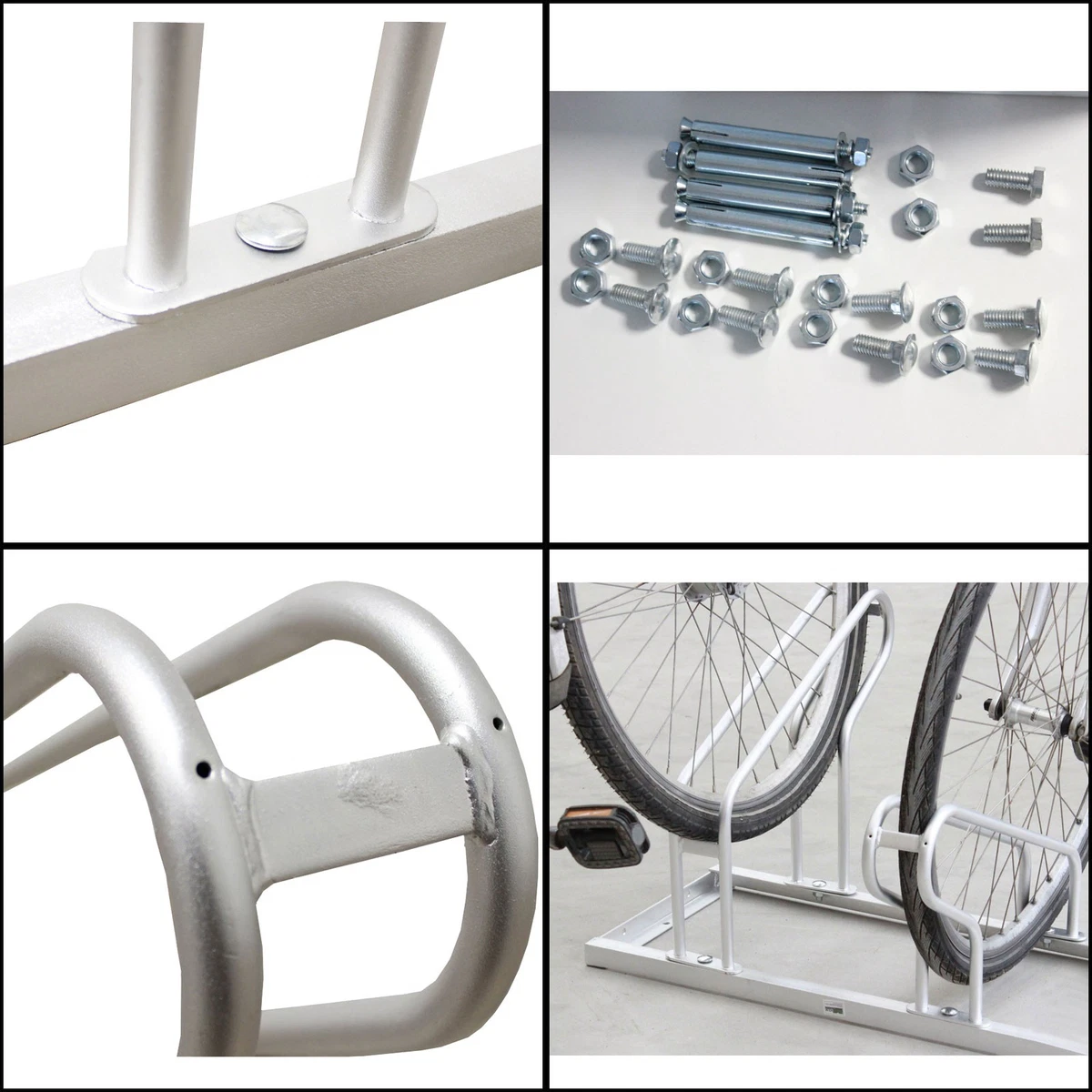 Fahrradständer für 6 Fahrräder Hoch Tief 2x3 Fahrrad Ständer Aufstellständer