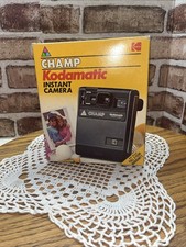 Vintage KODAK CHAMP Kodamatic Instant Camera with Box untested parts and repair