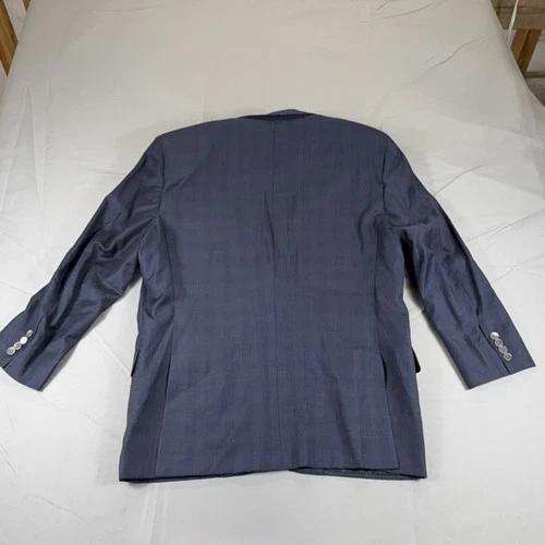 Hickey Freeman Tasmanian Super 150's Blazer Men's Blue Wool Tweed Formal Jacket image 16