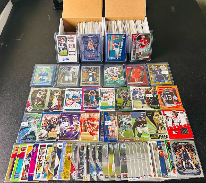 HUGE Sports CARD LOT! AUTO Jersey PATCH RC, PRIZM LeBron James, Patrick Mahomes!