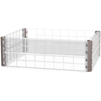 Garantia ERGO QUADRO M Hochbeet Wachstumsmodul Klarsicht Aufsatz 60x80x25cm