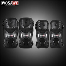 Almohadillas para coderas de rodilla de motocicleta para adultos WOSAWE protección para bicicleta de carretera equipo de esquí