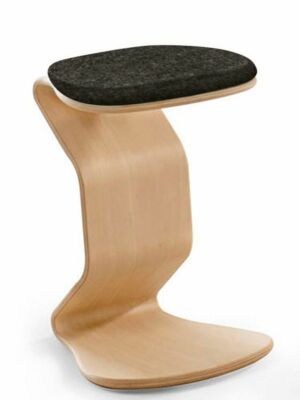NEST NATURE | Hocker myERCOLINO medium mit flachem Kokos Sitzpolster | Ant Buche