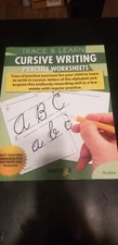 TRACE & LEARN - CURSIVE WRITING: PRACTICE WORKSHEETS By Fnu Shobha **BRAND NEW**
