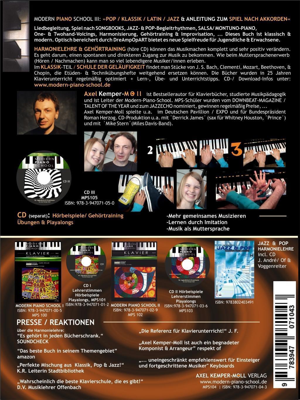 Thumbnail - Modern Piano School 3 / Klavierschule | Axel Kemper-moll | Deutsch |