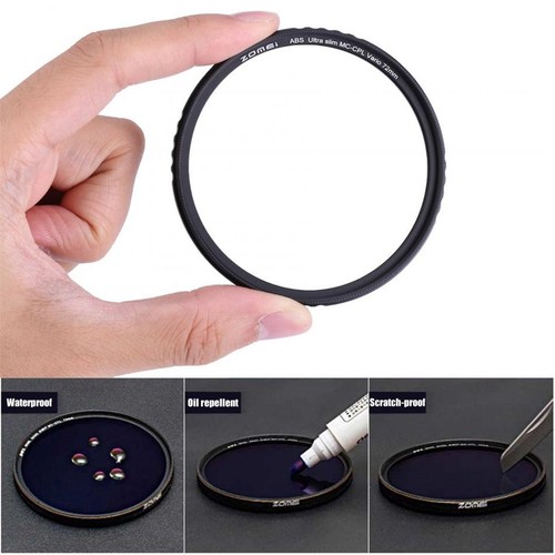 ZOMEI ABS Optical Glass CPL Ultra Slim Multi-Coated HD Lens Filter 40.5-82mm - Picture 7 of 20