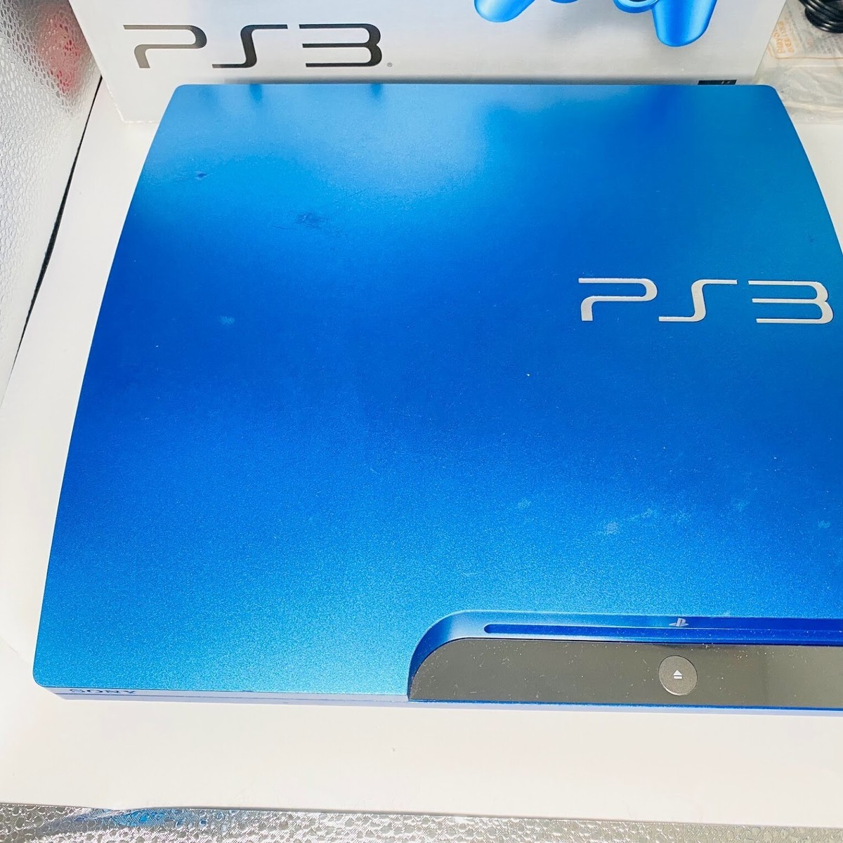 SONY PS3 Splash Blue CECH 3000B 320GB w/box Full Accessories Slim