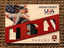 JONATHAN CHILDRESS 2015 Panini USA Baseball box set Game Used PATCH #14/35
