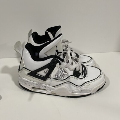 Nike Boys Air Jordan DC4101-100 White Basketball Shoes Sneakers Size Y 