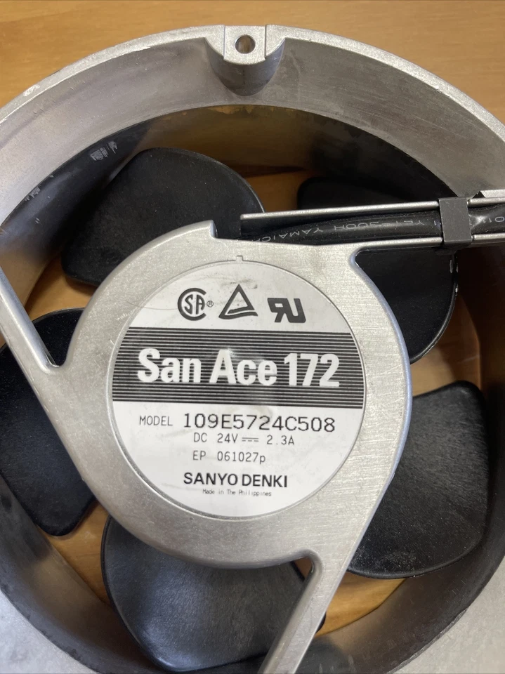 SANYO DENKI San Ace 172 109E5724C508 24V 2.3A Axial DC Fan Cooling 3 Wire - Image 2 of 4