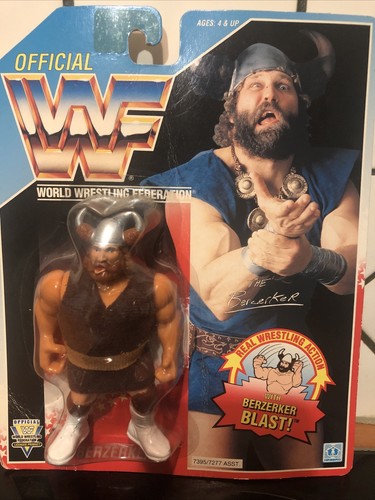 Wwf Wwe Hasbro On Card Berzerker Great Condition L...