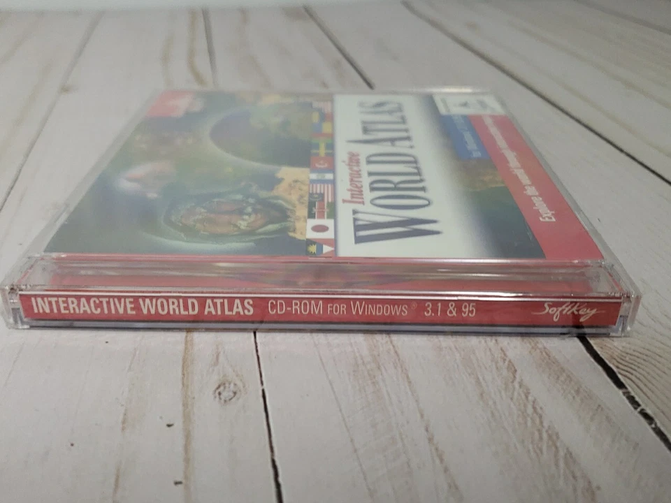 The Learning Company Compton's Interactive World Atlas CD ROM - New Sealed - Image 2 of 3