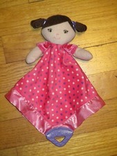Garanimals Pink purple Polka Dot Teether Doll Security blanket/Lovey/Toy