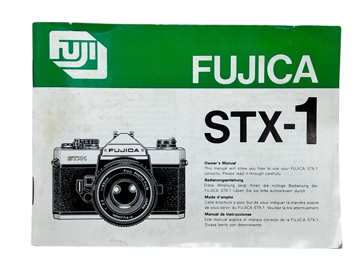 Fuji Fujica STX-1 35mm Film SLR Camera Owner’s Manual Only Instruction  Booklet