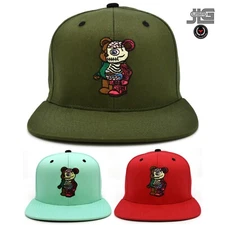 Robot Bear New Cap  Adjustable Snapback Mint Cap Hat Hip Hop MKA