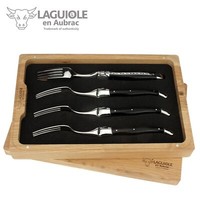 Laguiole En Aubrac - Vier Gabeln BüFfelhorn - Passend Zum Laguiole Steakmesser