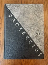 1933 Prospectus Central High School Yearbook Flint Michigan Vintage Signatures