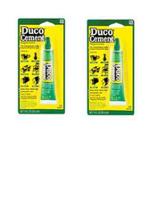 Duco Cement Glue 2 tubes Ceramic Glass Plastic Wood Metal