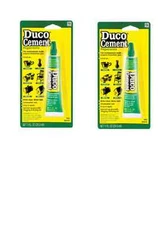 Duco Cement Glue 2 tubes Ceramic Glass Plastic Wood Metal
